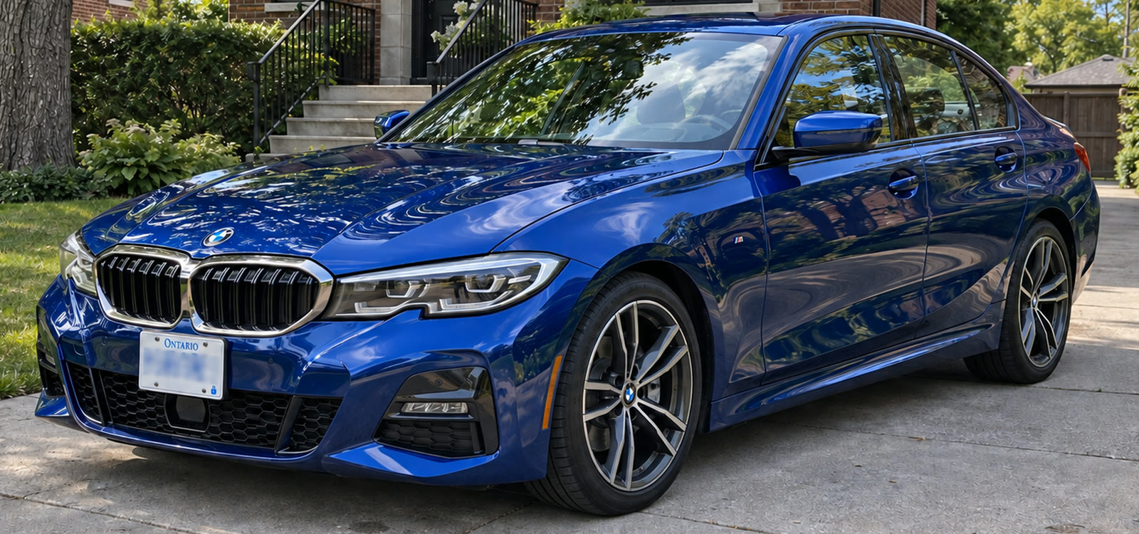 The same BMW 3 Series after ceramic coating