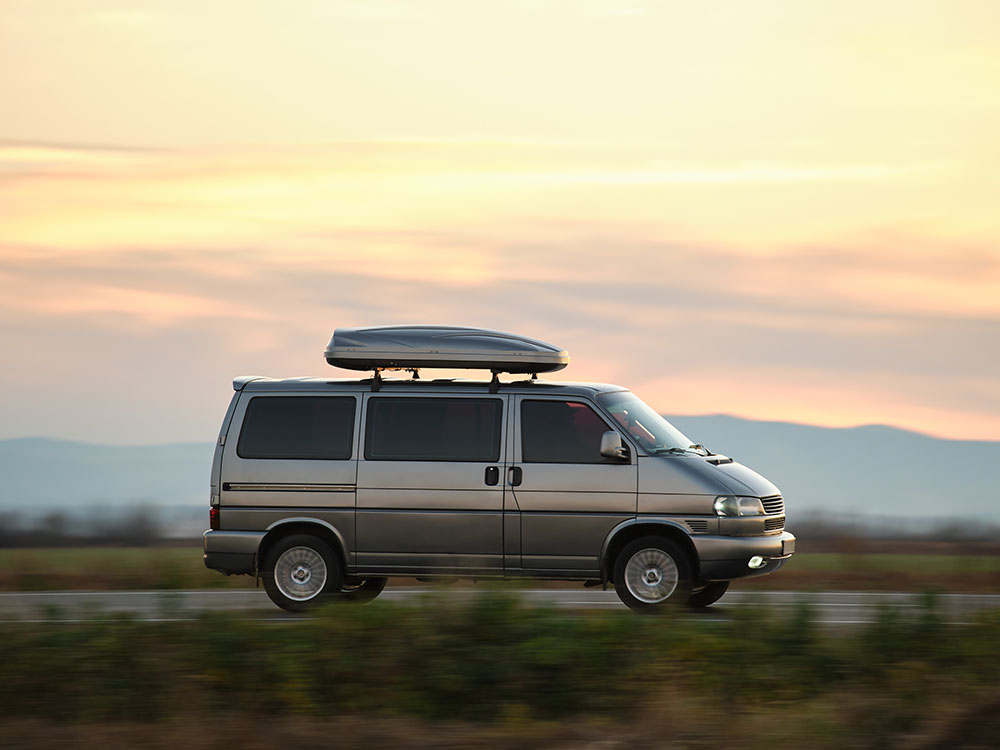 Clean, brand-new-looking family minivan